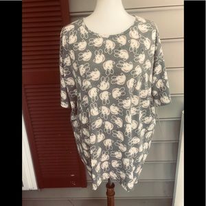 LuLaRoe Disney Vntg. Mickey Irma Top S FREE SHIP